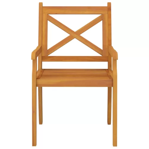  4 db tömör akácfa kültéri étkezőszék