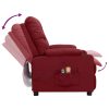  bordó szövet elektromos masszázsfotel