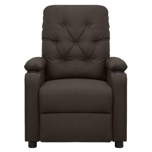  sötétbarna szövet elektromos masszázsfotel