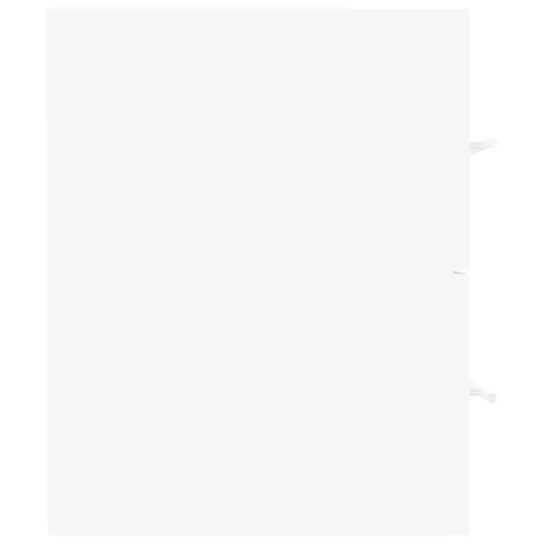  fehér forgácslap mosdószekrény beépített mosdókagylóval