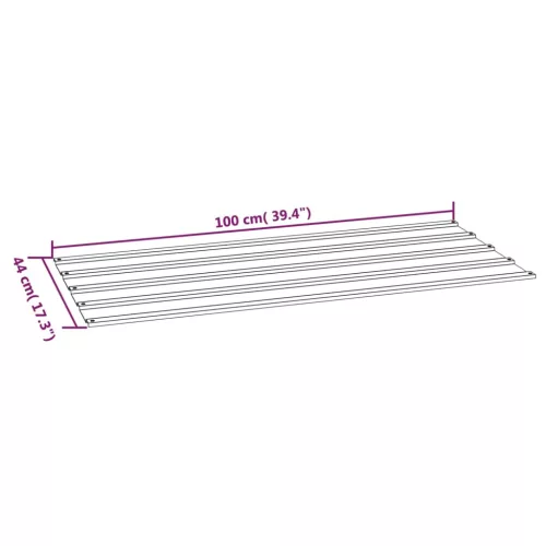  36 db rozsda színű corten acél tetőpanel 100x44 cm