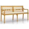  tömör tíkfa Batavia pad krémszínű párnával 150 cm