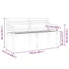  tömör tíkfa Batavia pad krémszínű párnával 150 cm