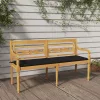  tömör tíkfa Batavia pad fekete párnával 150 cm