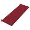  tömör tíkfa Batavia pad bordó párnával 150 cm