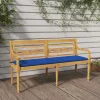  tömör tíkfa Batavia pad királykék párnával 150 cm