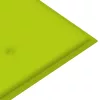  tömör tíkfa Batavia pad világoszöld párnával 150 cm
