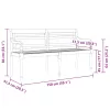  tömör tíkfa Batavia pad Piros kockás mintával párnával 150 cm