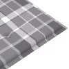  tömör tíkfa Batavia pad Szürke kockás mintával párnával 150 cm