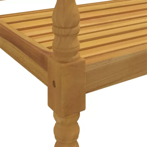  tömör tíkfa Batavia pad antracitszürke párnával 150 cm