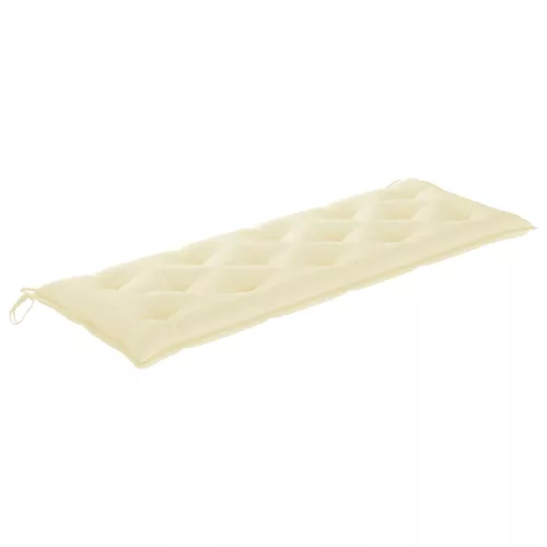  tömör tíkfa Batavia pad krémszínű párnával 150 cm