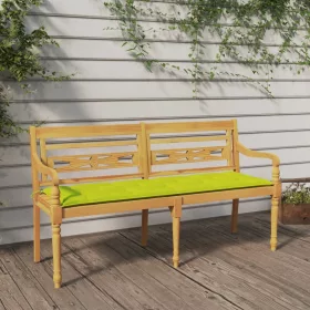  tömör tíkfa Batavia pad világoszöld párnával 150 cm