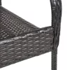  6 db barna rakásolható polyrattan kültéri szék