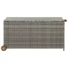  világosszürke polyrattan kerti tárolóláda 120 x 65 x 61 cm