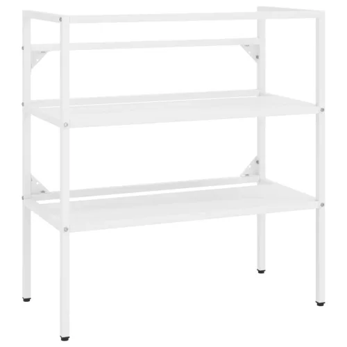  fehér vas fürdőszobai mosdókagylóváz beépített mosdóval