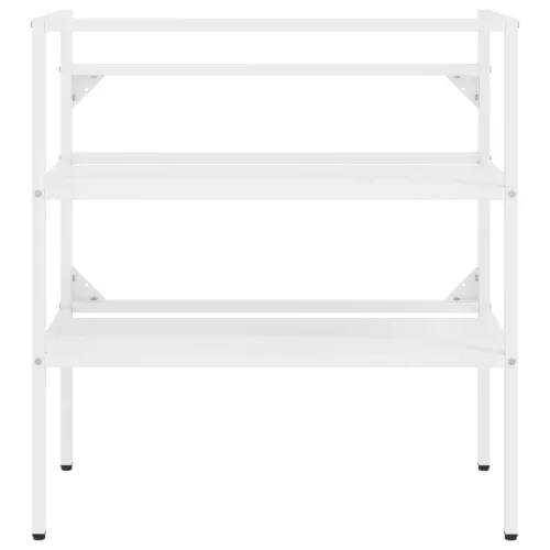  fehér vas fürdőszobai mosdókagylóváz beépített mosdóval