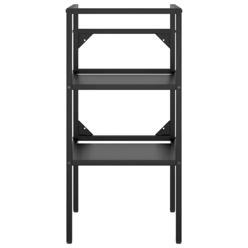  fekete vas fürdőszobai mosdókagylóváz beépített mosdóval