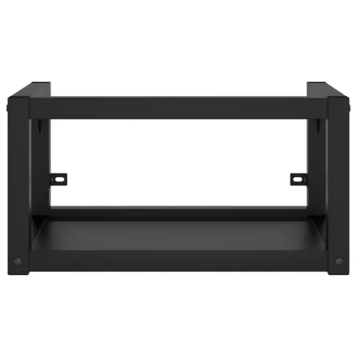  fekete vas fürdőszobai mosdókagylóváz beépített mosdóval