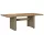  barna polyrattan kerti étkezőasztal 200 x 100 x 74 cm