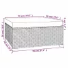  5 részes barna polyrattan kerti ülőgarnitúra párnákkal