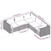  5 részes szürke polyrattan kerti ülőgarnitúra párnákkal
