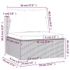 9 részes szürke polyrattan kerti ülőgarnitúra párnákkal