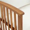  2 db tömör akácfa kerti szék párnákkal