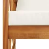 tömör akácfa kerti pad párnákkal 119 cm