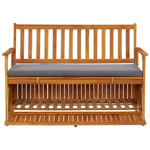  tömör akácfa kerti tárolópad 120 cm