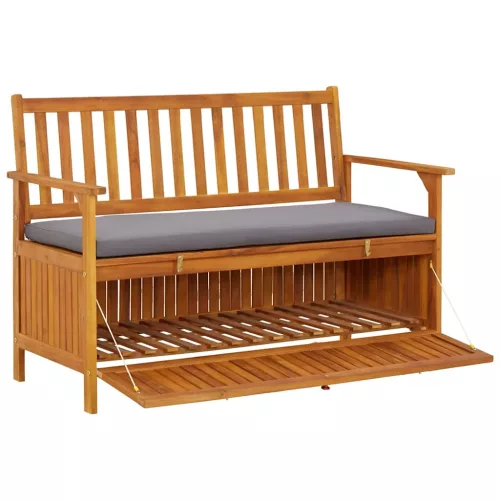  tömör akácfa kerti tárolópad 120 cm