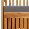  tömör akácfa kerti tárolópad párnával 148 cm