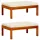  2 db tömör akácfa kerti lábtartó
