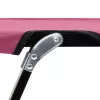  kétszemélyes rózsaszín összecsukható acél napozóágy
