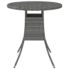  szürke polyrattan kerti asztal 70 x 70 x 73 cm