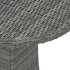  szürke polyrattan kerti asztal 70 x 70 x 73 cm