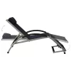 fekete textilén napozóágy párnával