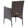  4 db barna kerti polyrattan étkezőszék