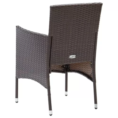  4 db barna kerti polyrattan étkezőszék
