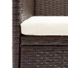  4 db barna kerti polyrattan étkezőszék