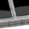  szürke edzett üveg és polyrattan kerti asztal 250 x 100 x 75 cm