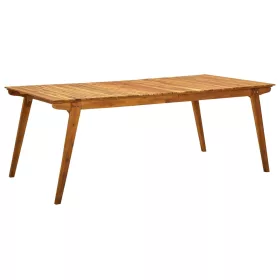  tömör akácfa kerti asztal 201,5 x 100 x 75 cm