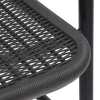  4 db műanyag rattan és acél kerti étkezőszék 110 kg
