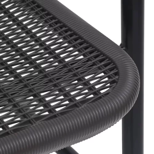  6 db műanyag rattan és acél kerti étkezőszék 110 kg