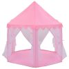  rózsaszínű hercegnős játszósátor 250 labdával 133 x 140 cm