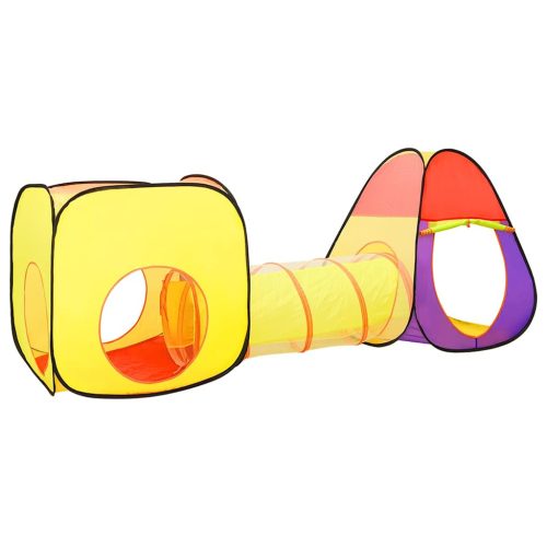  többszínű gyerekjátszósátor 250 labdával 255 x 80 x 100 cm