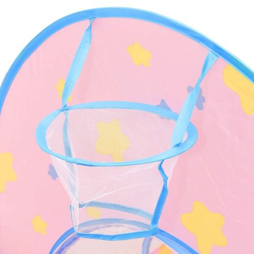  rózsaszín gyerekjátszósátor 250 labdával 301 x 120 x 128 cm