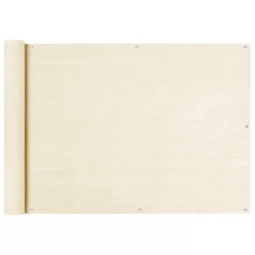  krémszínű HDPE erkélytakaró 75 x 300 cm 