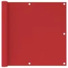  piros HDPE erkélytakaró 90 x 300 cm