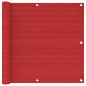  piros HDPE erkélytakaró 90 x 300 cm