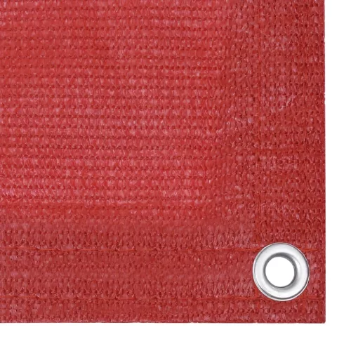  piros HDPE erkélytakaró 90 x 300 cm